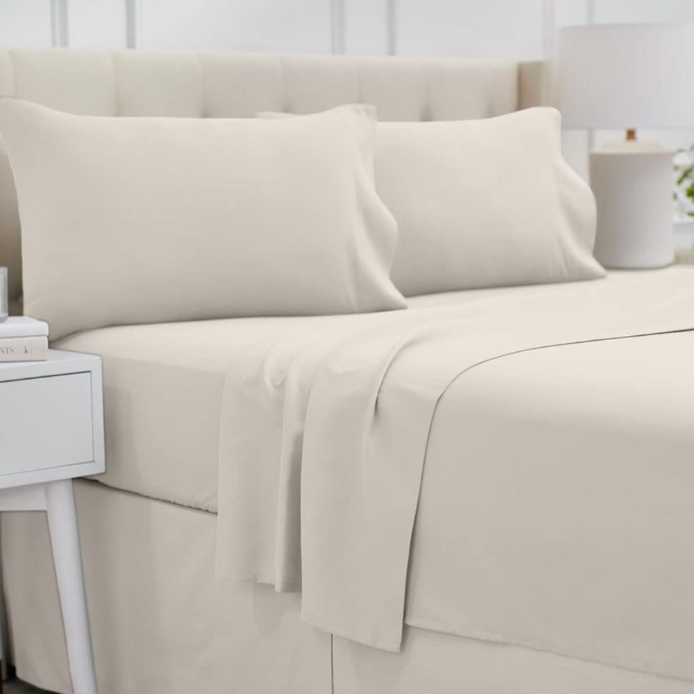 Lala Loom Cream Sheet Set
